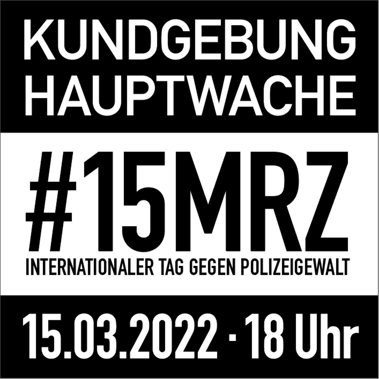 15.03.2022 Redebeitrag von Copwatch FFM zum internationalen Tag gegen Polizeigewalt