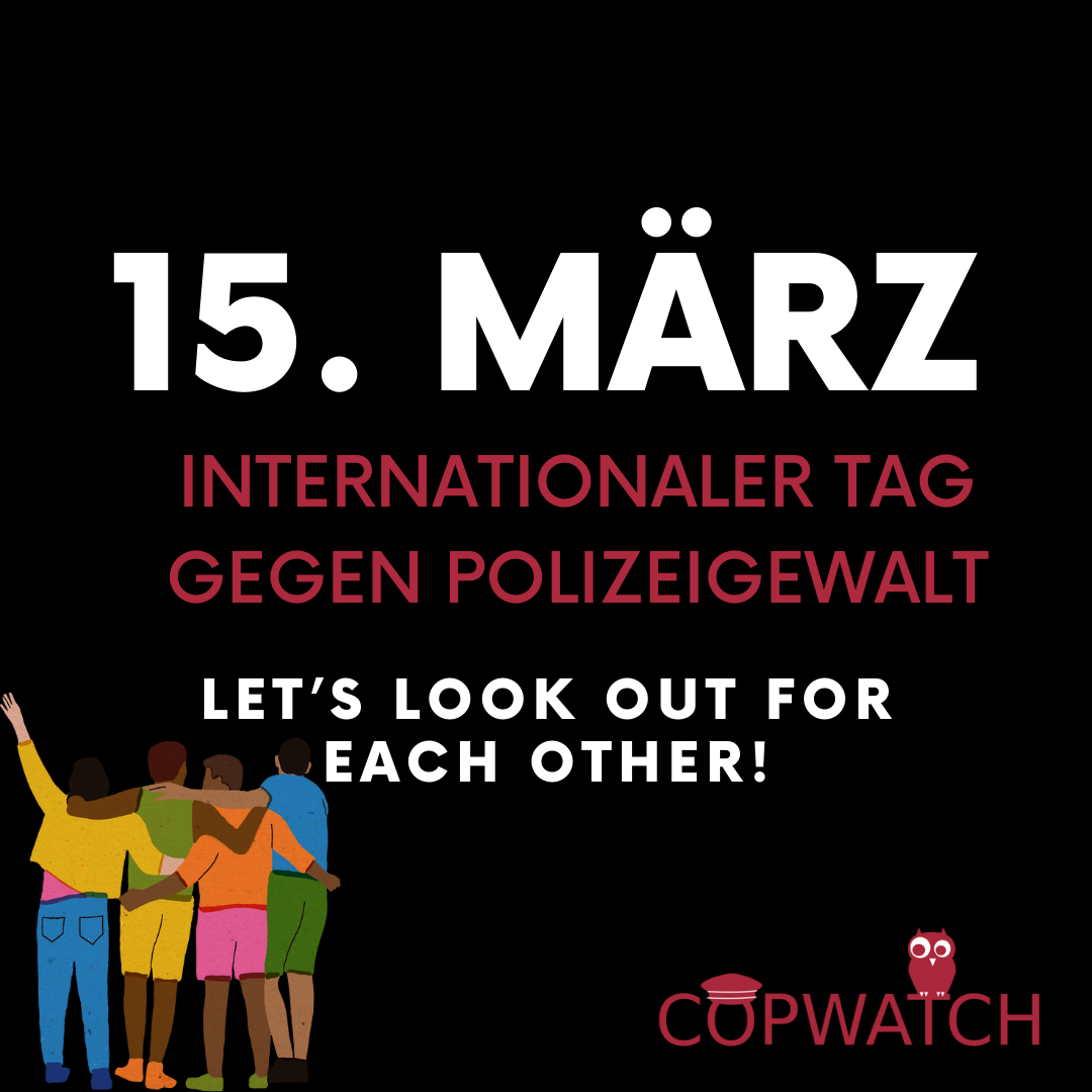 Internationaler Tag gegen Polizeigewalt | Veranstaltung in Frankfurt/Main zum #15MRZ 2023